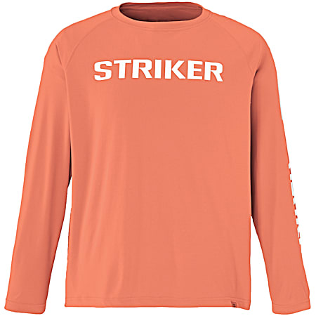 Men's CoolWave Swagger UPF Coral Long Sleeve Shirt