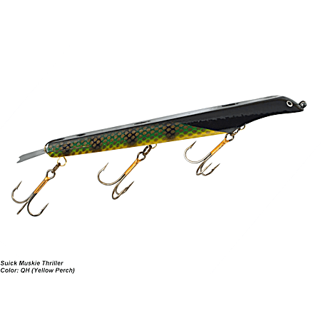 Yellow Perch Weighted Thriller Musky Bait