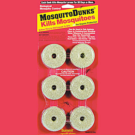 Mosquito Dunks Biological Mosquito Control - 6 Pk