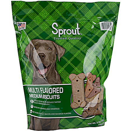 5 lb Multi Flavored Medium Dog Biscuits