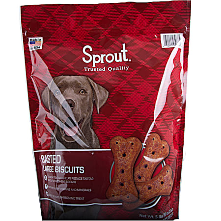 5 lb Large Basted Dog Biscuits
