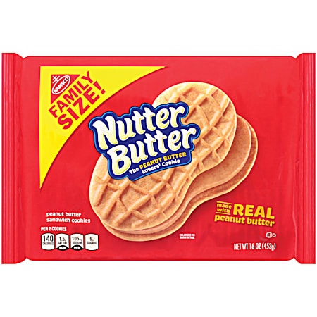 16 oz Nutter Butter Family Size Cookies