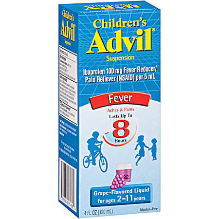 Advil 4 oz Children's Grape Fever Reducer/Pain Reliever Suspension