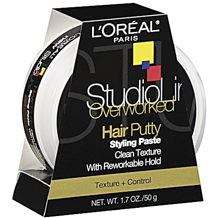 LOREAL Studio Line 1.7 oz Overworked Hair Putty Styling Paste