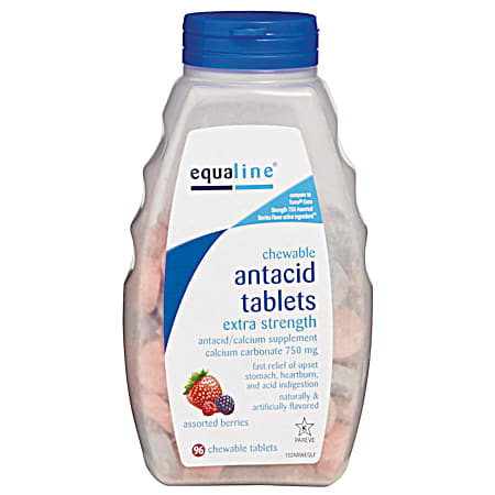 Extra Strength Berry Chewable Antacid Tablets - 96 ct