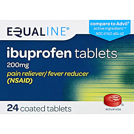 Ibuprofen Pain Reliever Tablets - 24 ct