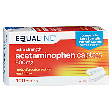 Extra Strength Acetaminophen Caplets - 100 ct