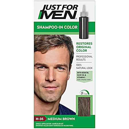Men Shampoo-In Color Medium Brown Hair Coloring