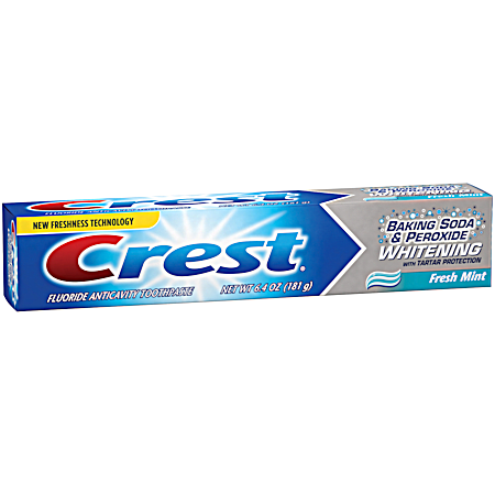 Baking Soda & Peroxide Whitening 6.4 oz Fresh Mint Toothpaste