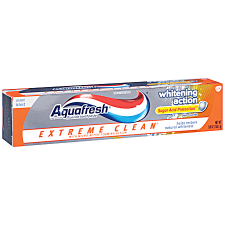 5.6 oz Extreme Clean Whitening Fluoride Toothpaste