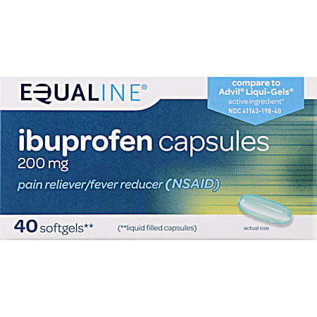 Ibuprofen Pain Reliever Capsules - 40 ct