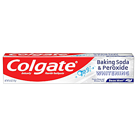 Baking Soda & Peroxide Whitening 6 oz Brisk Mint Toothpaste