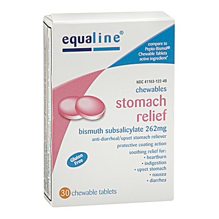 EQUALINE Chewable Stomach Relief Tablets - 30 ct