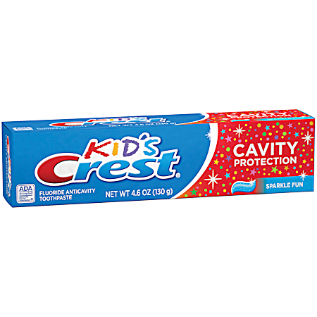 Kid's Cavity Protection 4.6 oz Sparkle Fun Toothpaste