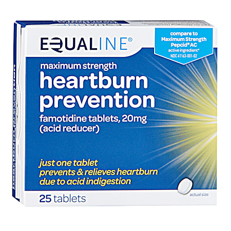 Maximum Strength Heartburn Prevention Tablets - 25 ct