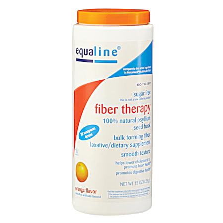 EQUALINE Natural Fiber 15 oz Sugar-Free Orange Dietary Fiber Supplement