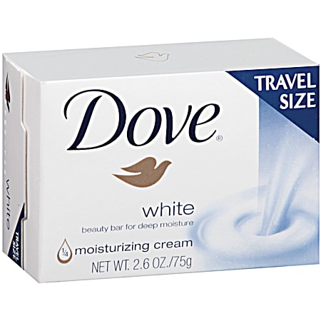 2.6 oz White Beauty Bar - Travel Size