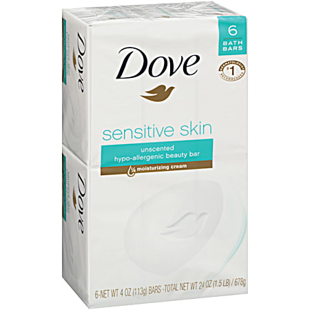 Dove 24 oz Sensitive Skin Beauty Bar - 6 pk