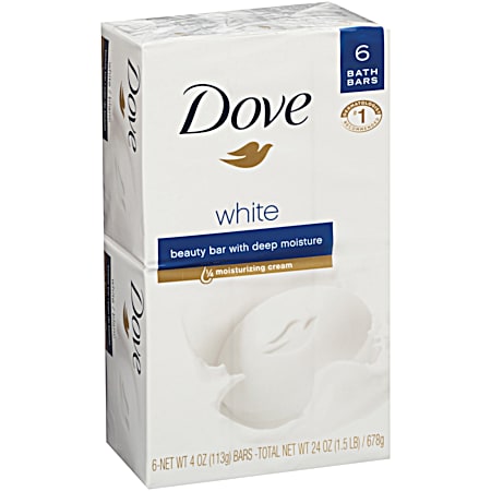 Dove 24 oz White Beauty Bar - 6 pk