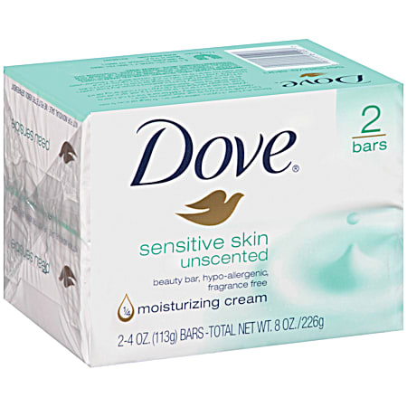 Dove 4 oz Sensitive Skin Beauty Bar - 2 Pk