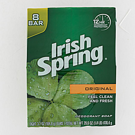 Irish Spring Original Deodorant Bar Soap - 8 pk