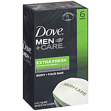 24 oz Men+Care Extra Fresh Body & Face Bar - 6 pk