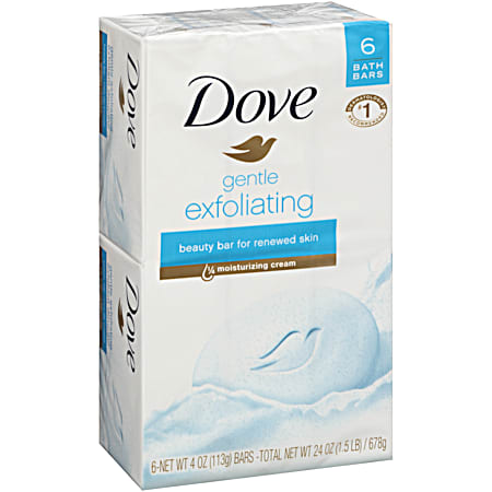 Dove 24 oz Gentle Exfoliating Beauty Bar - 6 pk