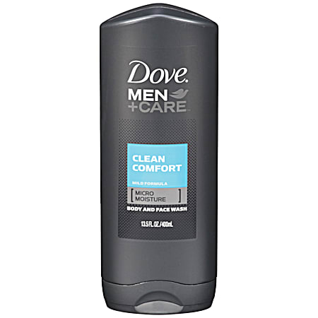 13.5 oz Men+Care Clean Comfort Body & Face Wash