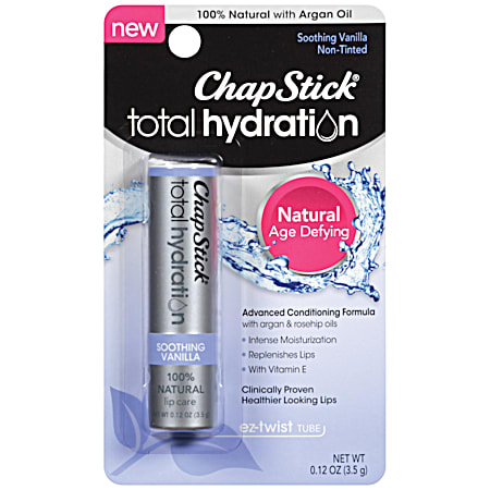 Chap Stick Total Hydration 0.12 oz Soothing Vanilla Natural Lip Care