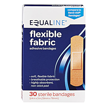 Flexible Fabric Adhesive Bandages - 30 ct