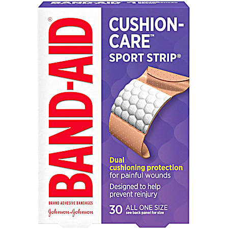 Cushion Care Sport Strip Adhesive Bandages - 30 ct
