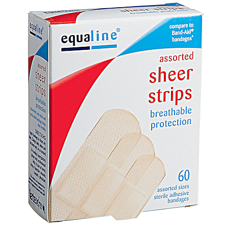 Multi-Purpose Sheer Adhesive Bandages - 60 ct