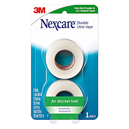 Flexible Clear First Aid Tape - 2 ct