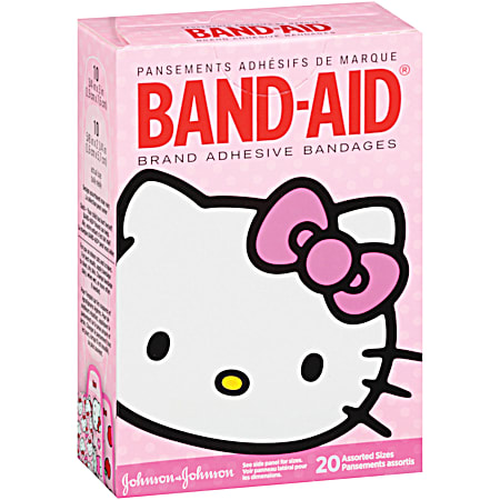 Hello Kitty Adhesive Bandages - 20 ct
