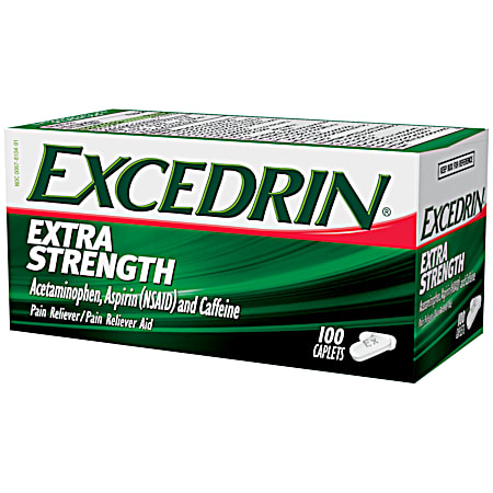 Extra Strength Acetaminophen Pain Reliever Caplets - 100 ct