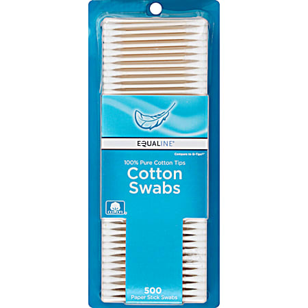 EQUALINE Cotton Swabs - 500 ct