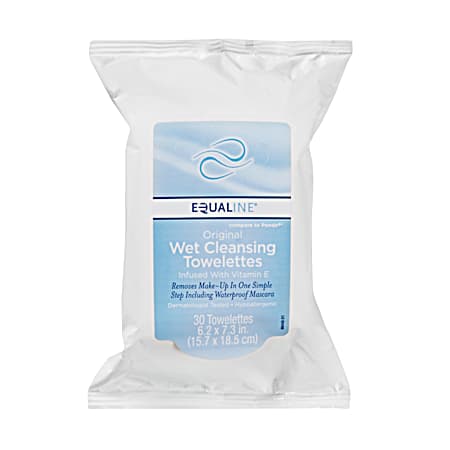 EQUALINE Original Wet Cleansing Towelettes - 30 ct