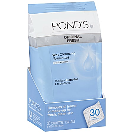 PONDS Original Fresh Wet Cleansing Towelettes - 30 ct