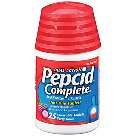 Complete Dual Action Berry Flavor Acid Reducer - 25 ct