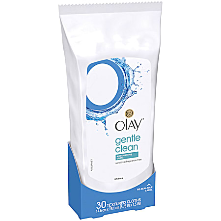 Gentle Clean Sensitive Wet Cleansing Cloths - 30 Ct