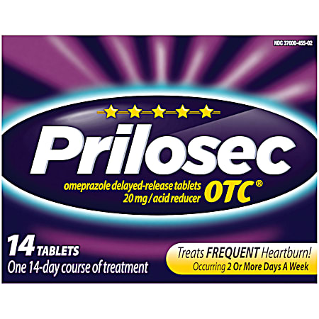 Prilosec OTC 20 mg Delayed Release Omeprazole Tablets
