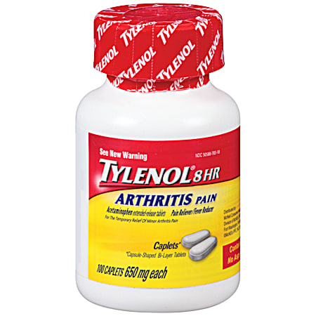 650 mg 8 Hour Arthritis Pain Reliever Caplets - 100 ct