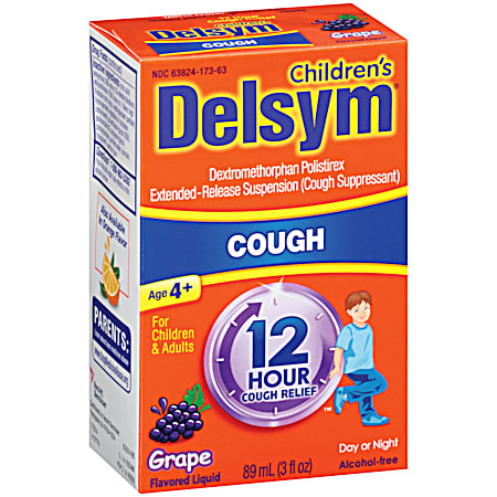 DELSYM Children's 12-Hour 3 fl oz Grape Cough Suppressant