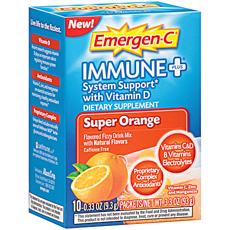 Immune Plus Super Orange Dietary Supplement - 10 ct