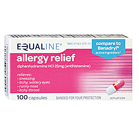 Allergy Relief Capsules - 100 ct