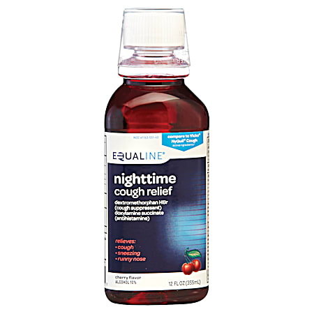 EQUALINE Nighttime 12 fl oz Cherry Cough Relief Liquid