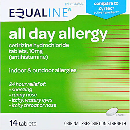 EQUALINE All-Day Allergy Relief Tablets - 14 ct