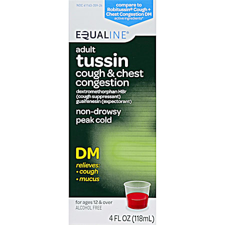 EQUALINE DM 4 fl oz Cough & Chest Congestion Liquid