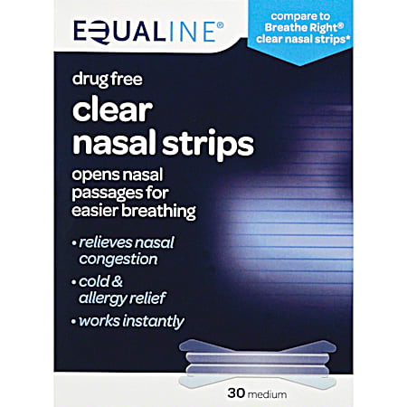 Clear Nasal Strips - 30 ct