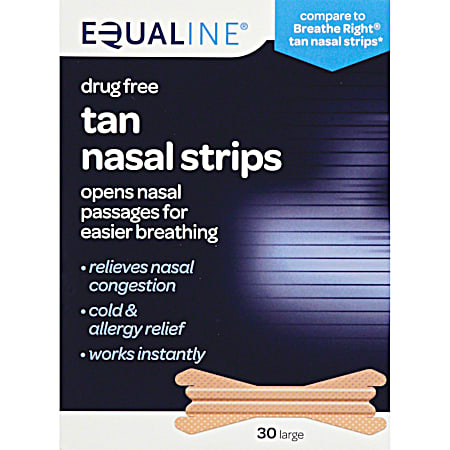 Tan Nasal Strips - 30 ct